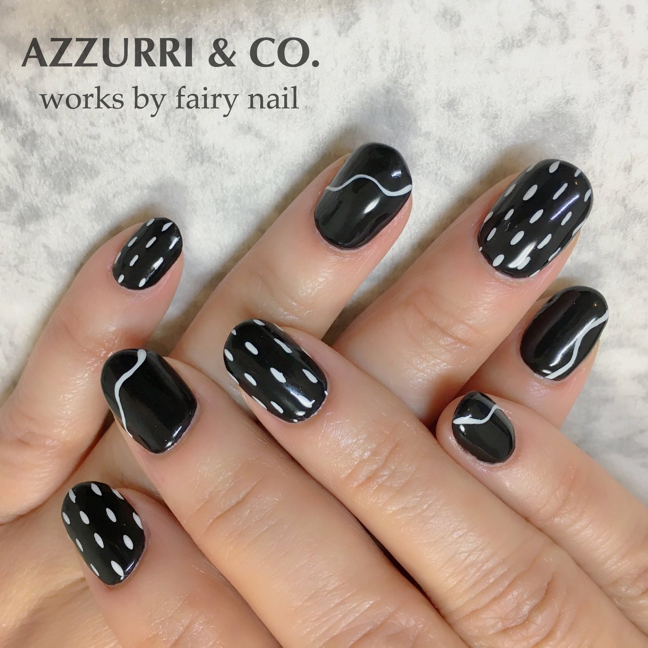 オールシーズン ハンド ワンカラー ストライプ ショート Fairy Nailのネイルデザイン No ネイルブック