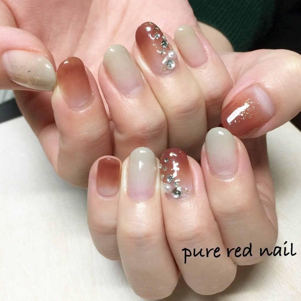 オールシーズン パーティー 女子会 ハンド グラデーション Purered Nailのネイルデザイン No 3795874 ネイルブック