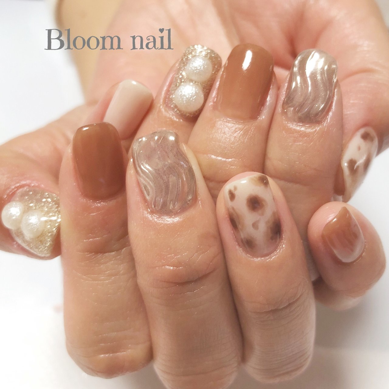 秋 冬 ハンド ラメ ワンカラー Bloom Nailのネイルデザイン No ネイルブック