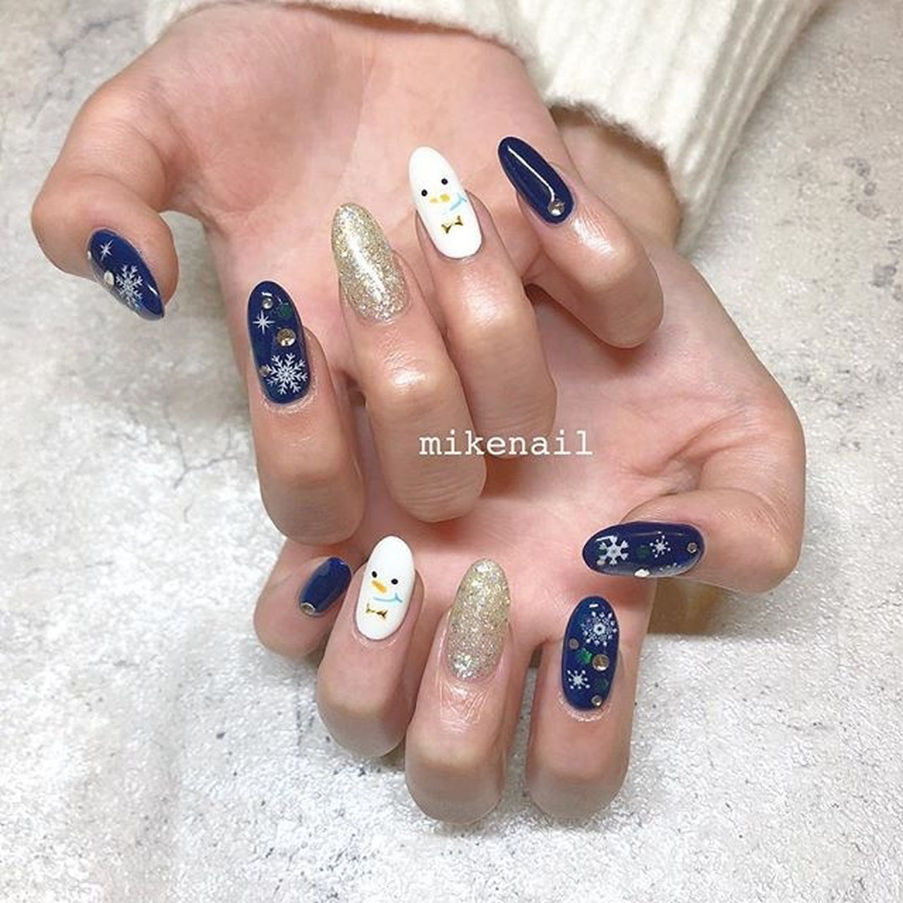 冬 クリスマス デート 女子会 ハンド Shiho Mikenailのネイルデザイン No ネイルブック