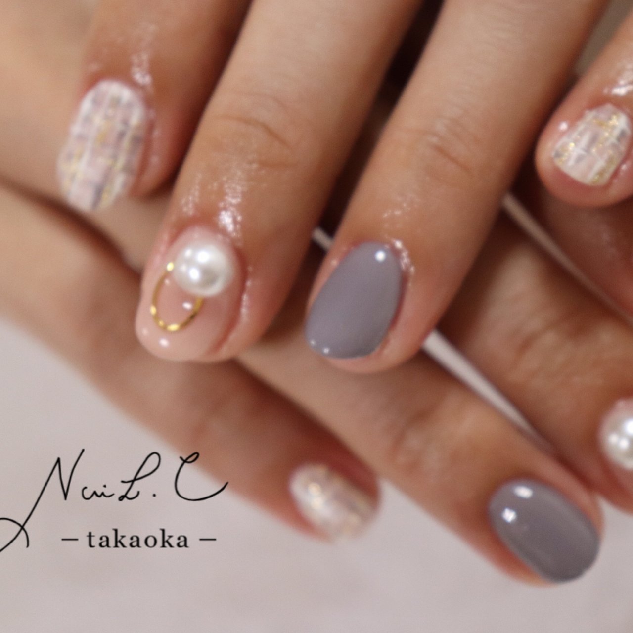 秋 冬 バレンタイン オフィス ハンド Nail C Takaokaのネイルデザイン No ネイルブック