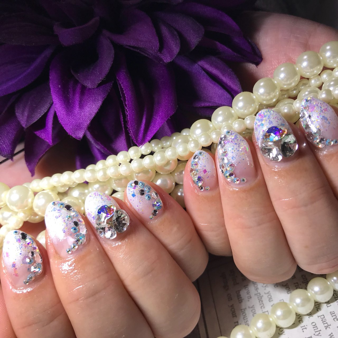 冬 オールシーズン ブライダル パーティー ハンド Rilye Nailのネイルデザイン No ネイルブック