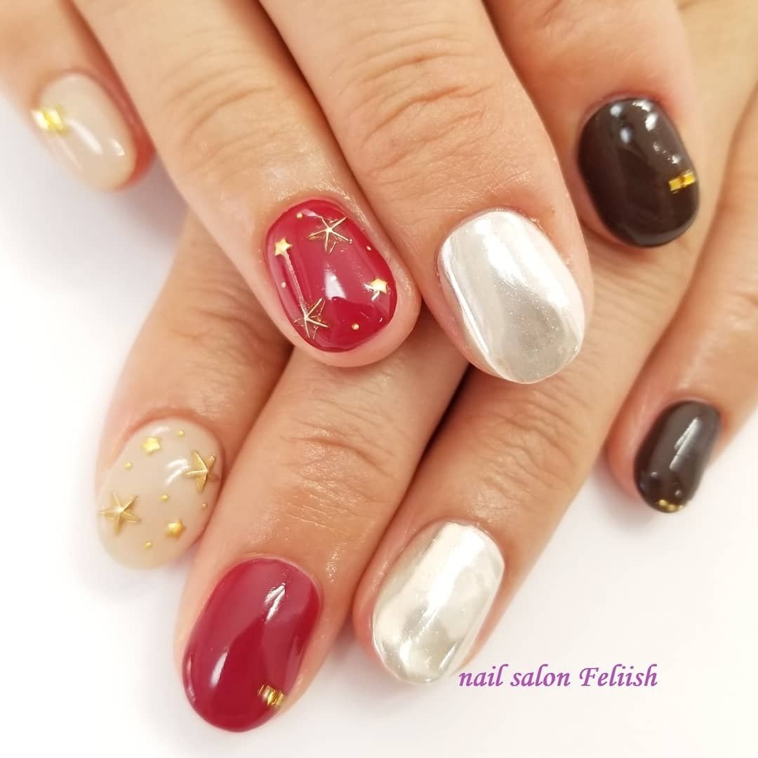 オールシーズン パーティー 女子会 ハンド ワンカラー Nail Salon Feliishのネイルデザイン No ネイルブック