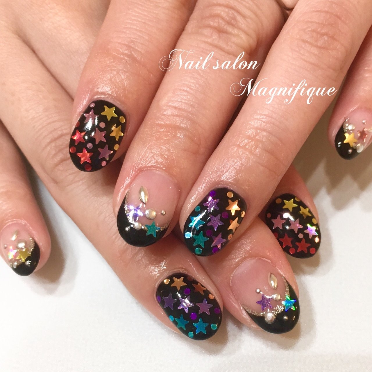 オールシーズン ライブ パーティー 女子会 ハンド Magnifique115のネイルデザイン No ネイルブック