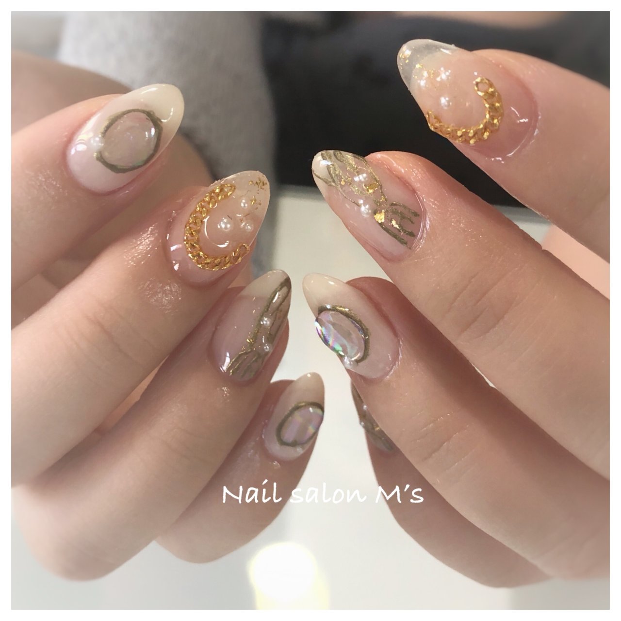 オールシーズン ハンド シースルー チェーン ニュアンス Ms Mamikoの