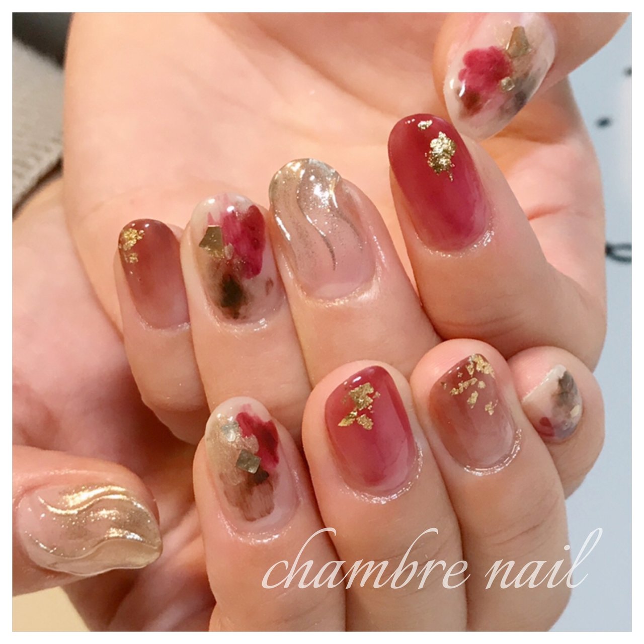 冬 お正月 成人式 女子会 ハンド Chambre Nailのネイルデザイン No ネイルブック