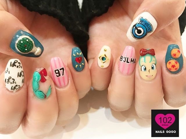 冬 クリスマス パーティー ハンド キャラクター Nailsgogo Shibuya Nailsalonのネイルデザイン No ネイルブック