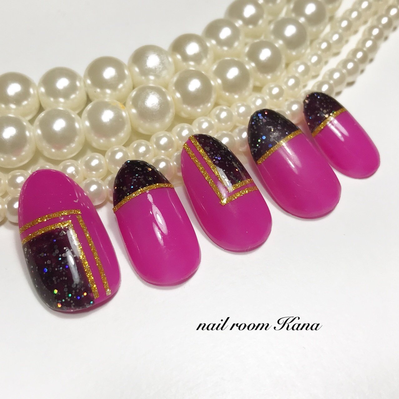 冬 ブロック ビビッド ジェル ネイルチップ Nail Room Kanaのネイルデザイン No ネイルブック