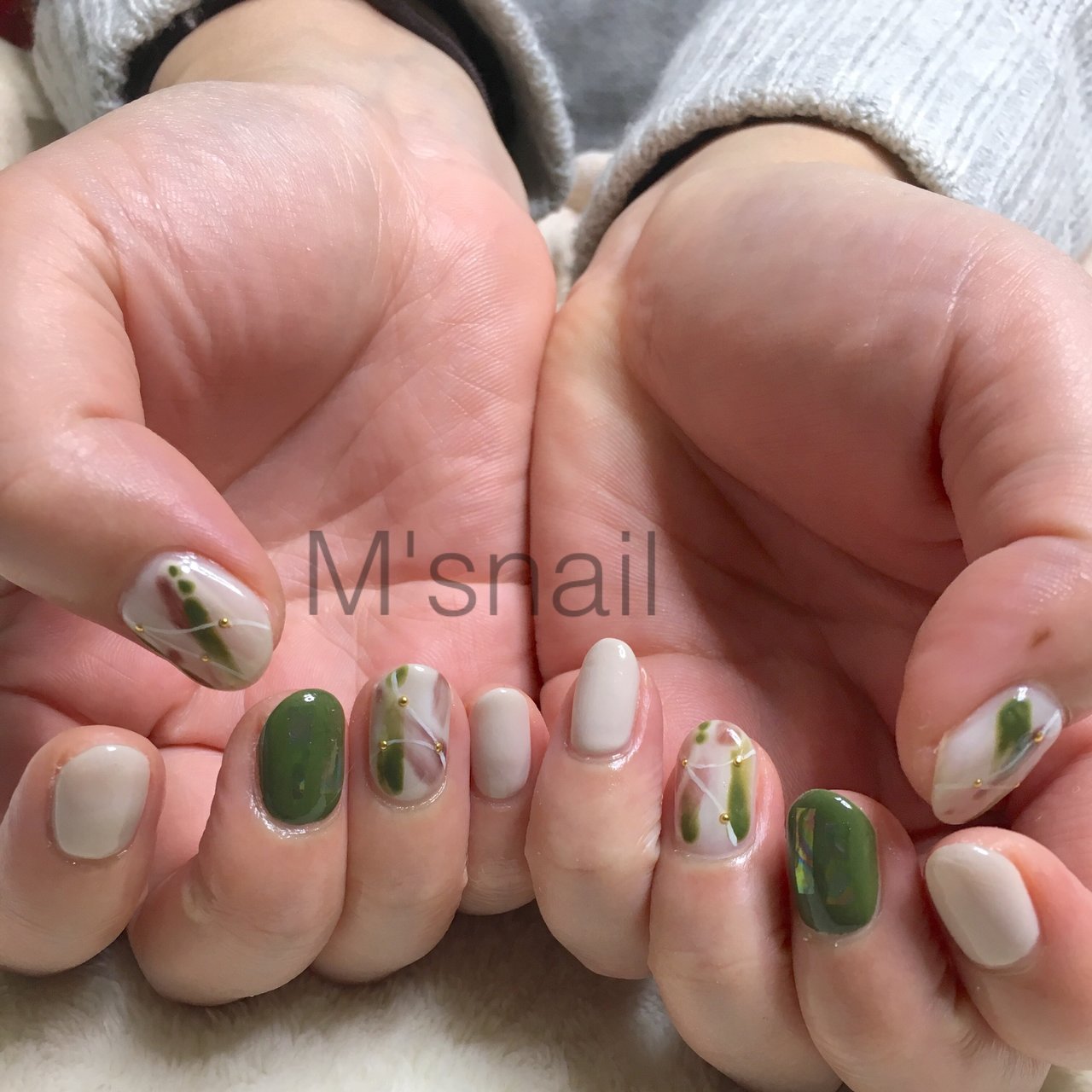 秋 冬 オフィス 女子会 ハンド M S Nailのネイルデザイン No ネイルブック