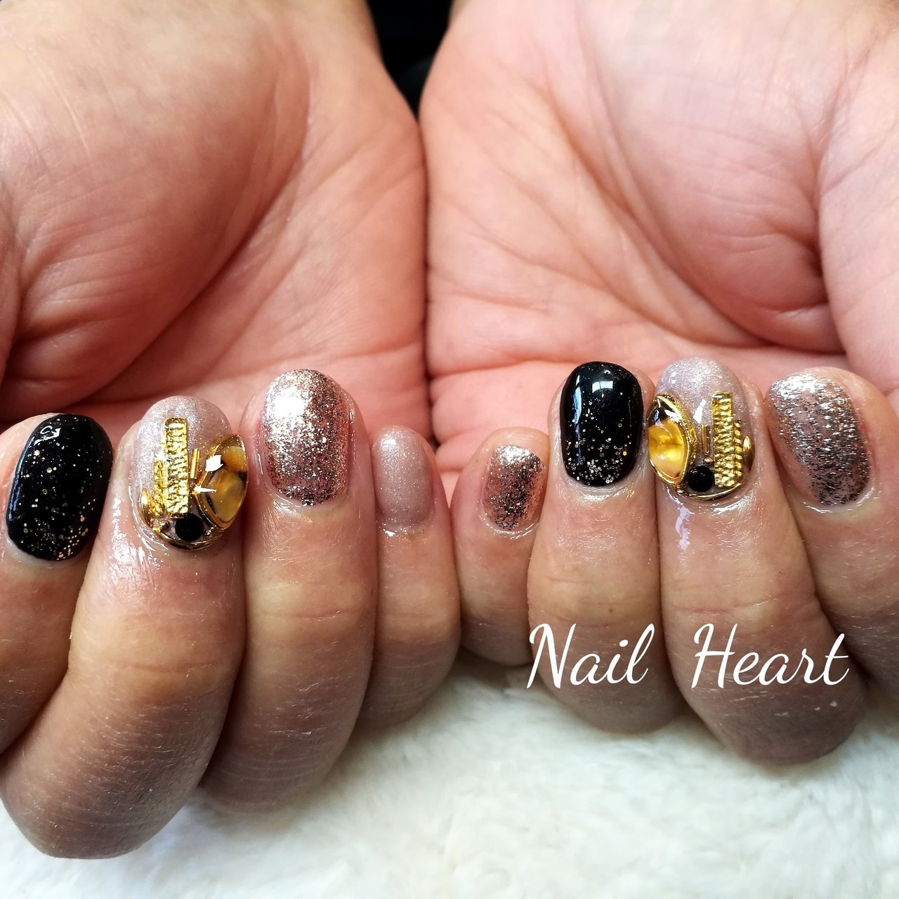 秋 冬 ハンド シンプル ラメ Nailheartのネイルデザイン No ネイルブック