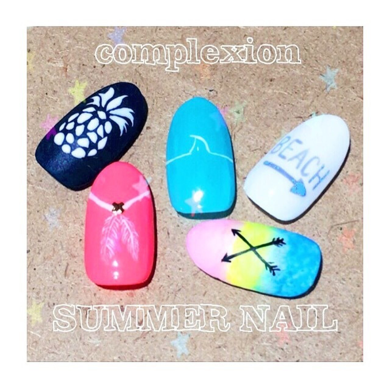 夏 海 リゾート ハンド フェザー Complexion町田109店のネイルデザイン No ネイルブック