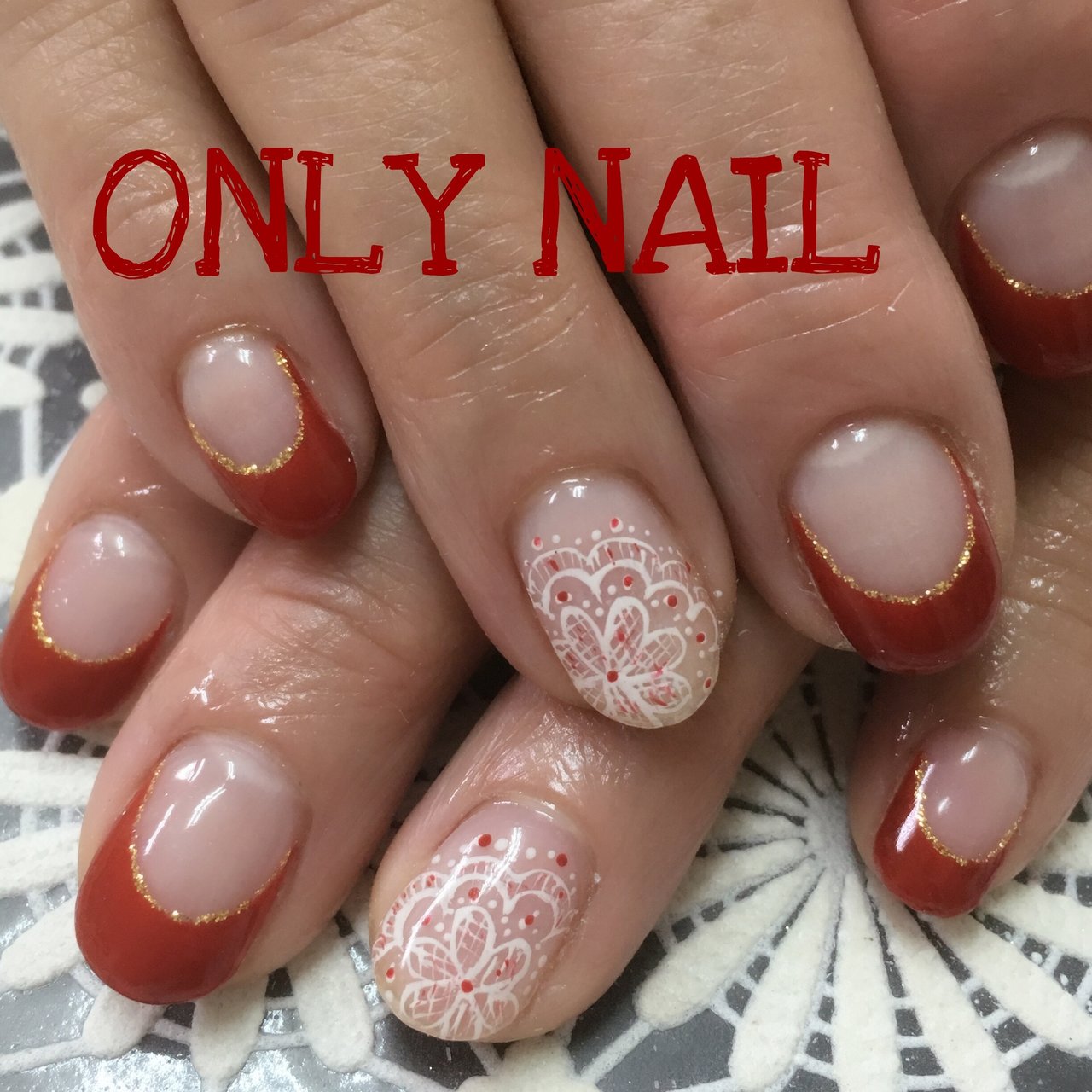 秋 冬 クリスマス ハンド シンプル Only Nail 西船橋南口徒歩6分 のネイルデザイン No ネイルブック