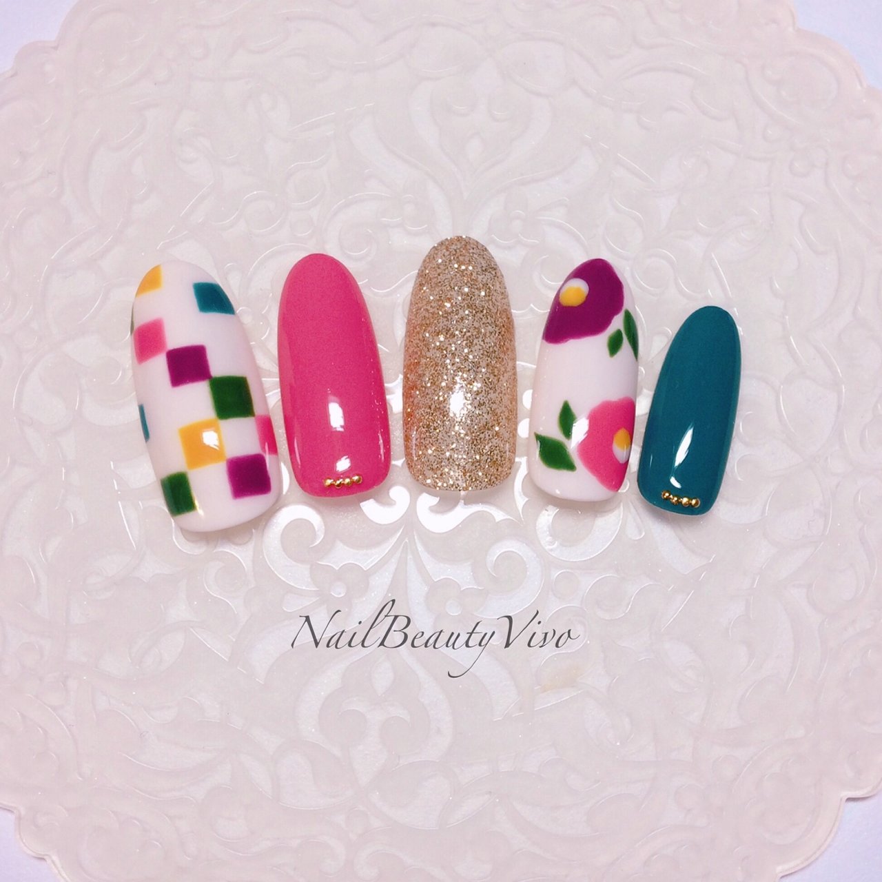 夏 冬 お正月 成人式 ハンド Nail Beauty Vivoのネイルデザイン No ネイルブック