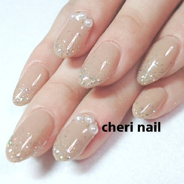 冬 オールシーズン ハンド シンプル ラメ Cheri Nail Keikoのネイルデザイン No ネイルブック