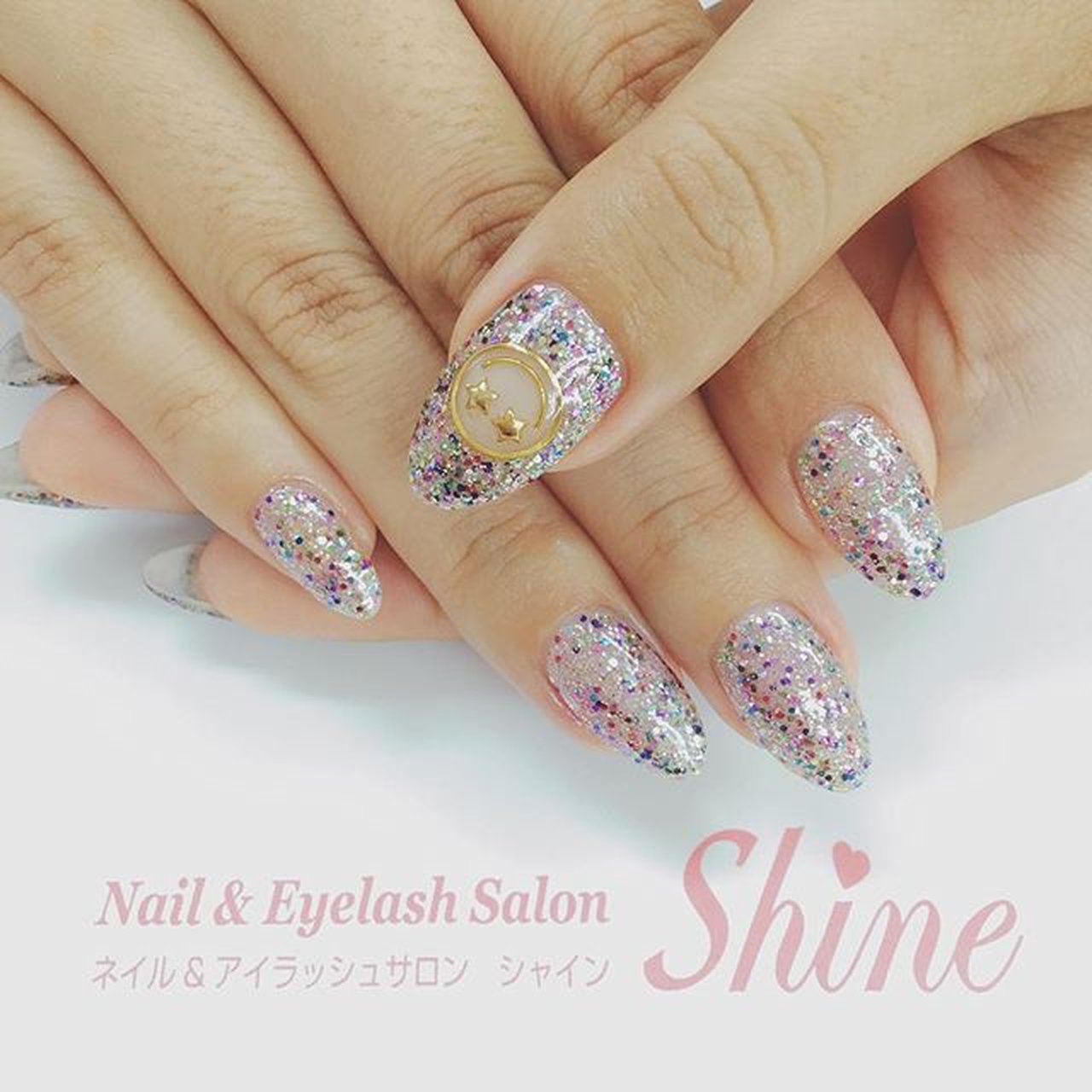 オールシーズン ハンド ラメ ワンカラー キャラクター Nail Eyelash Salon Shineのネイルデザイン No ネイルブック