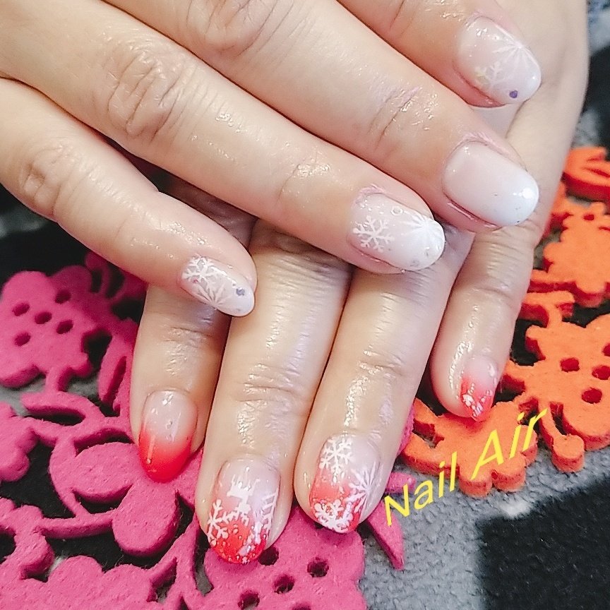 冬 クリスマス オフィス ブライダル シンプル Nail Airのネイルデザイン No ネイルブック