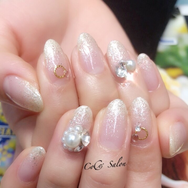 オールシーズン オフィス ブライダル パーティー ハンド Nonちゃん Coco Salonのネイルデザイン No ネイルブック