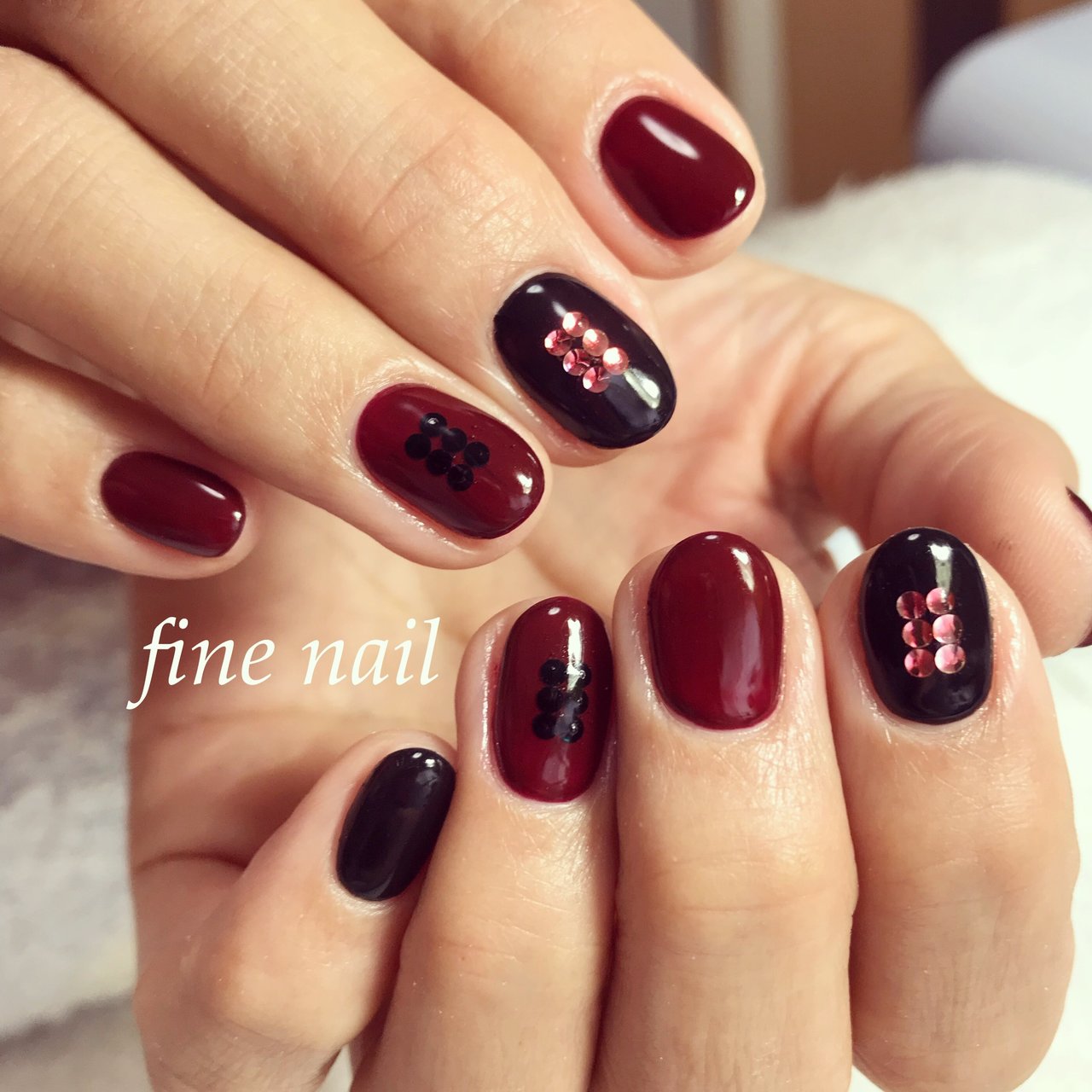 冬 デート 女子会 ハンド シンプル Fine Nail ファインネイル の