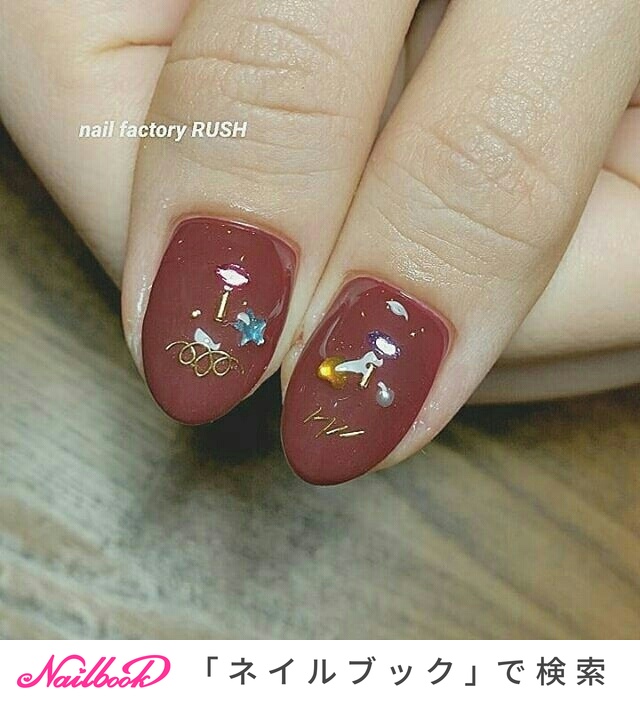 秋 冬 オールシーズン ハンド ワイヤー Nailfactoryrushのネイルデザイン No ネイルブック