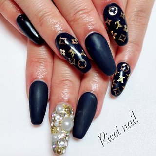 2025年】新着順｜ブランド柄/＃ルイヴィトンのネイルデザイン(2