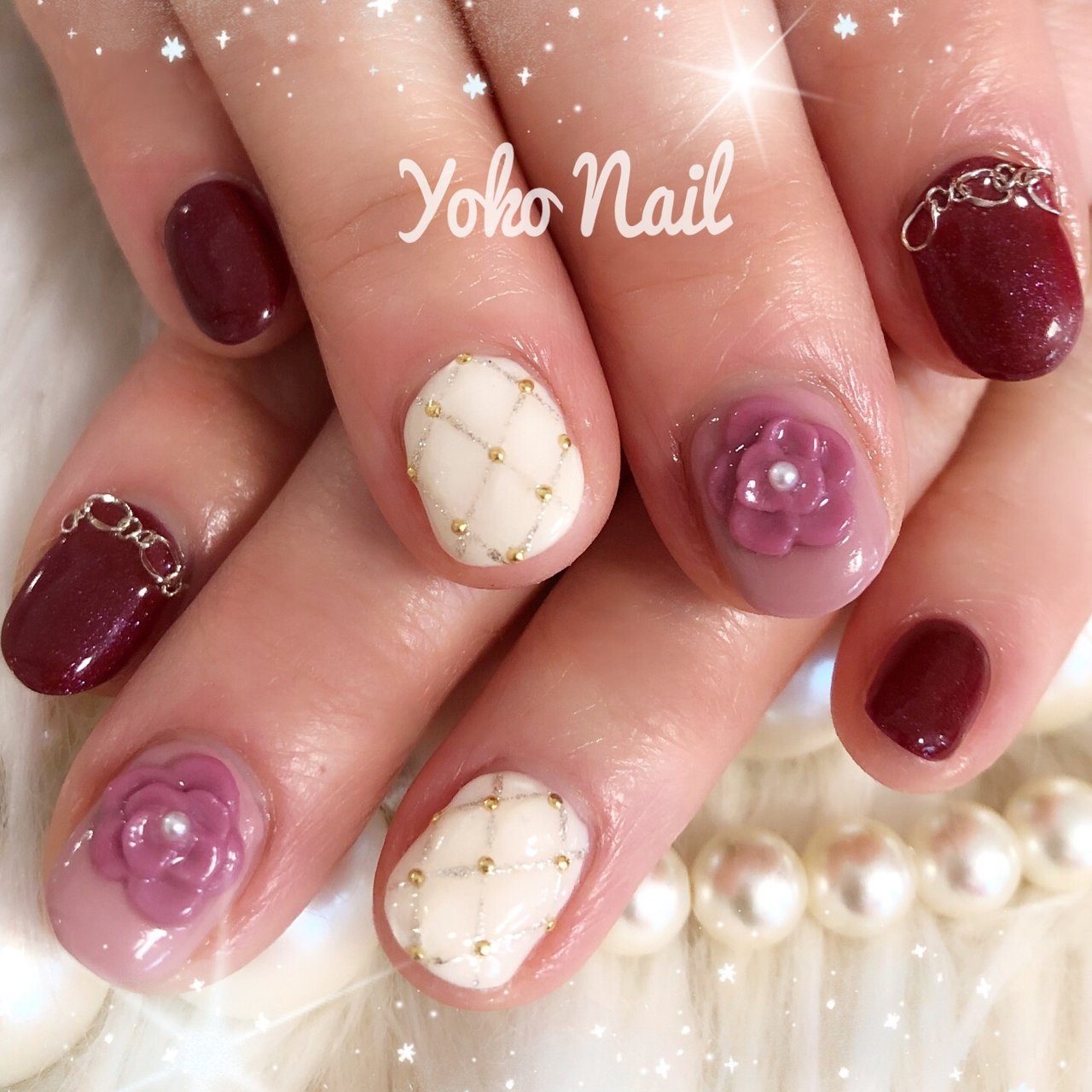 冬 バレンタイン パーティー デート 3d Yoko Nailのネイルデザイン No ネイルブック