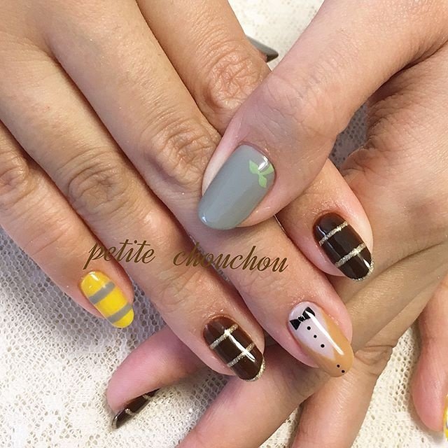 秋 冬 パーティー 女子会 ハンド Petitechouchou Aのネイルデザイン No ネイルブック