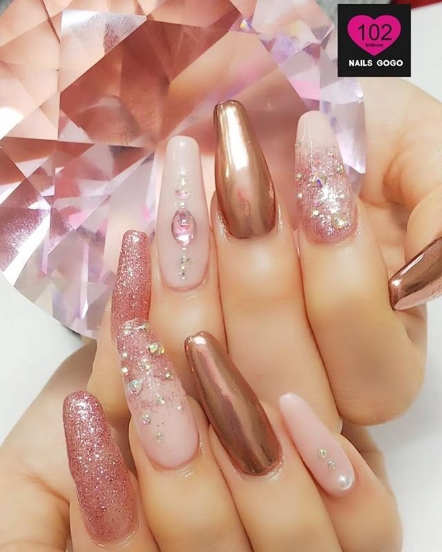 冬 成人式 クリスマス パーティー ハンド Nailsgogo Shibuya Nailsalonのネイルデザイン No ネイル ブック