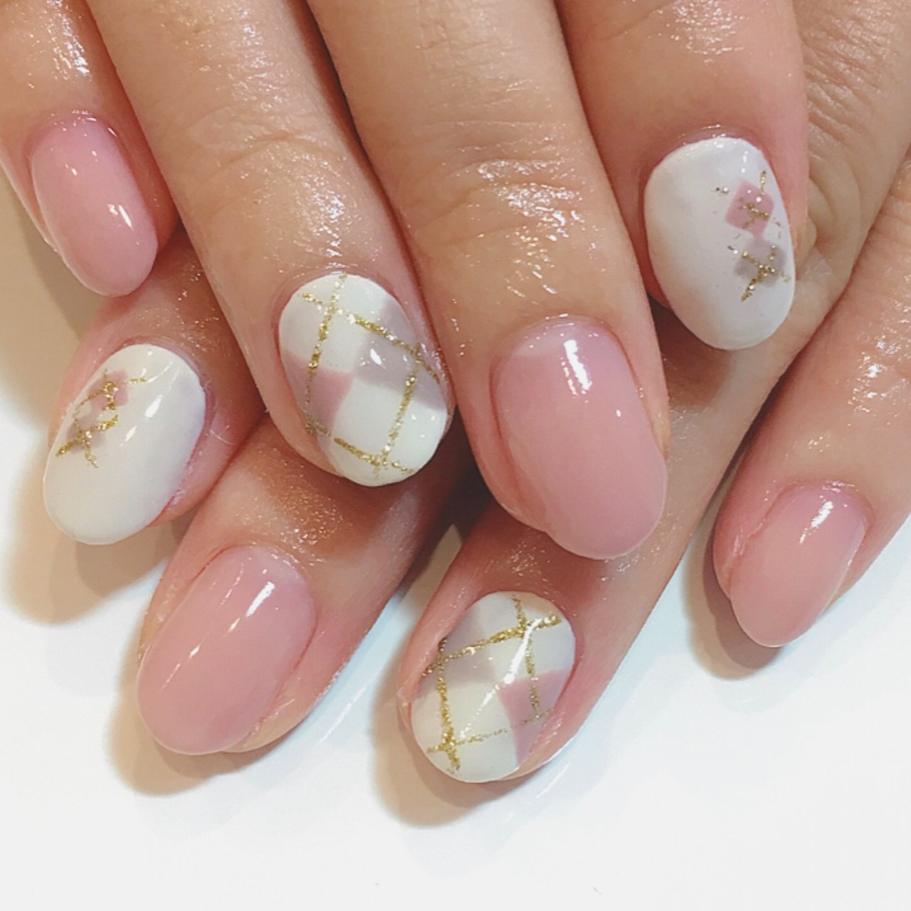 冬 お正月 クリスマス デート ハンド Tsujimoto Brownnailのネイル