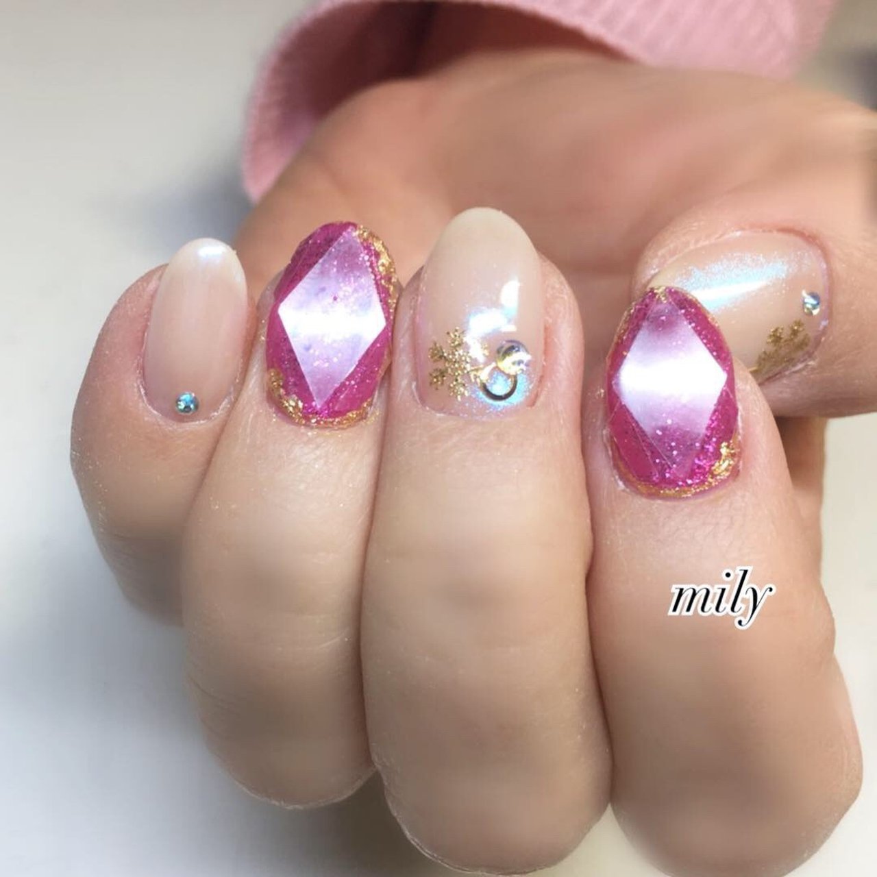 冬 お正月 旅行 クリスマス ハンド Mily Nailのネイルデザイン No ネイルブック