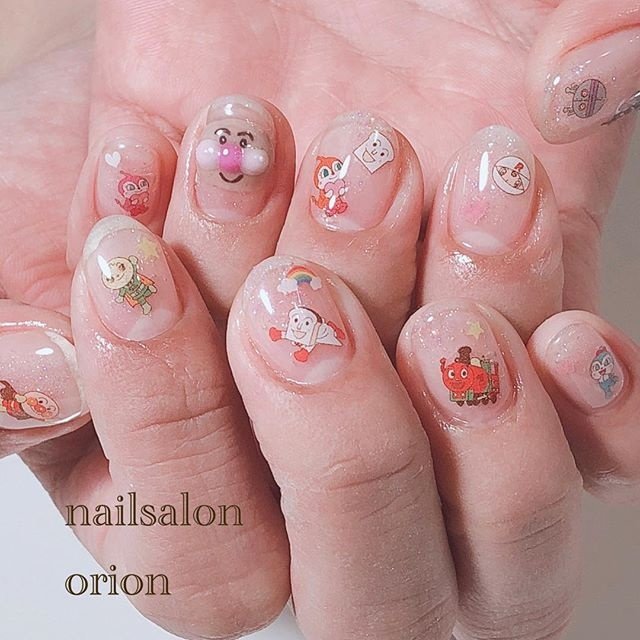 オールシーズン ハンド シンプル キャラクター ショート Orionnailのネイルデザイン No 367 ネイルブック