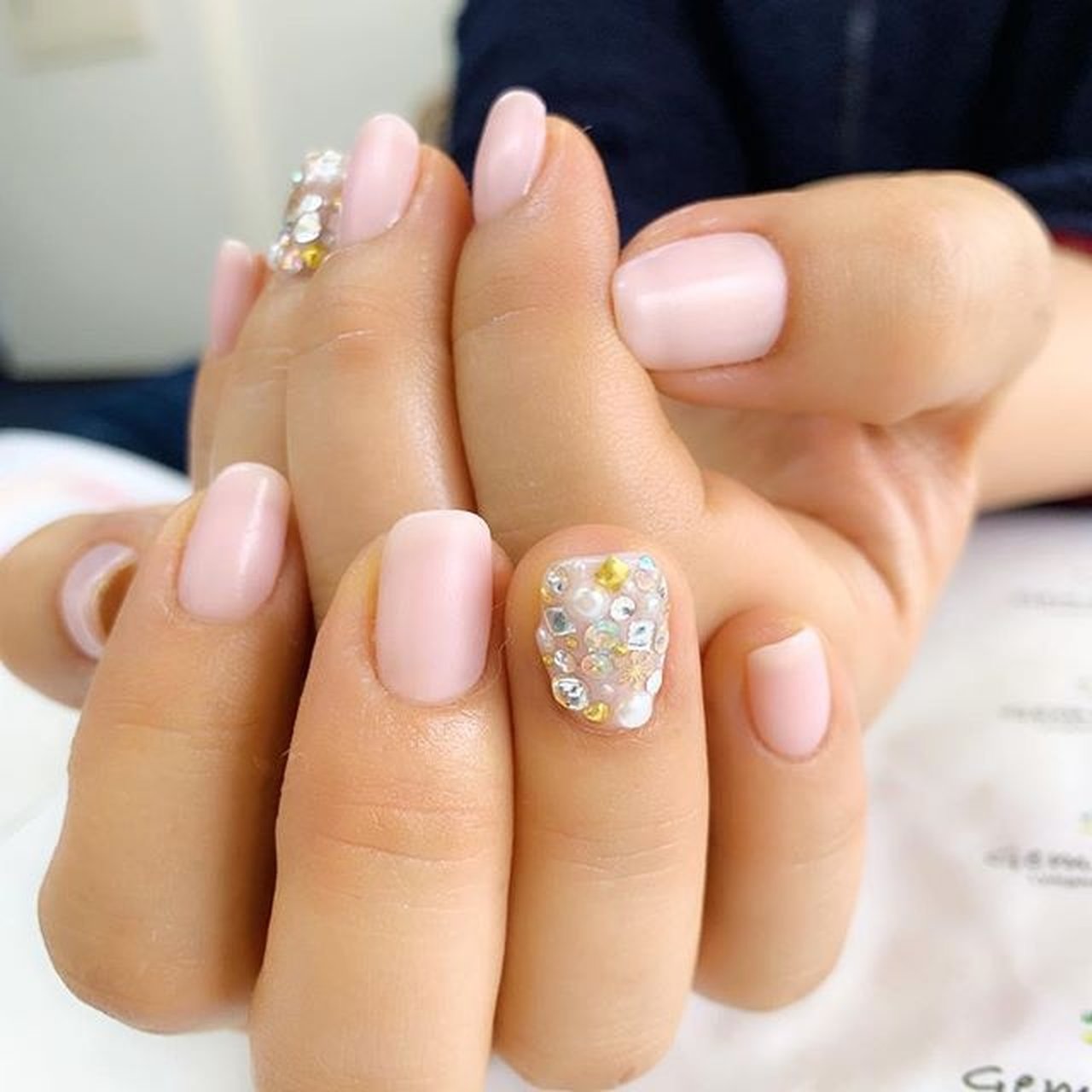 オールシーズン ブライダル パーティー デート ハンド Luft Nail Foot Salonのネイルデザイン No ネイル ブック