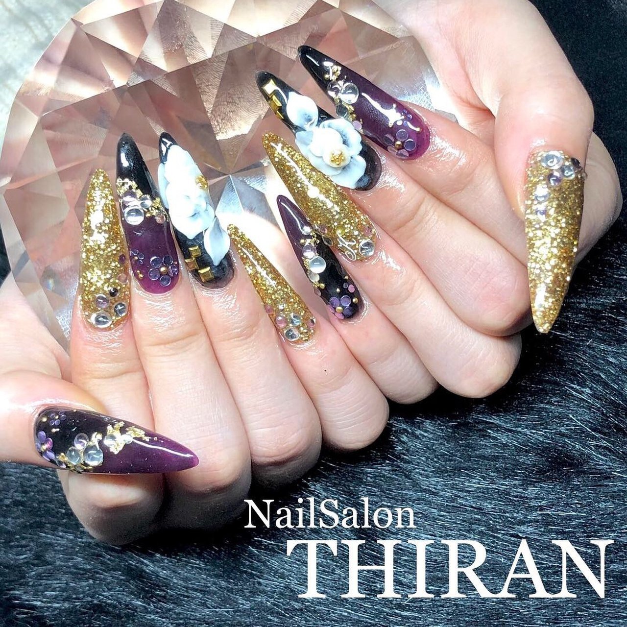 オールシーズン お正月 成人式 浴衣 ハンド Nailsalon Thiranのネイルデザイン No ネイルブック