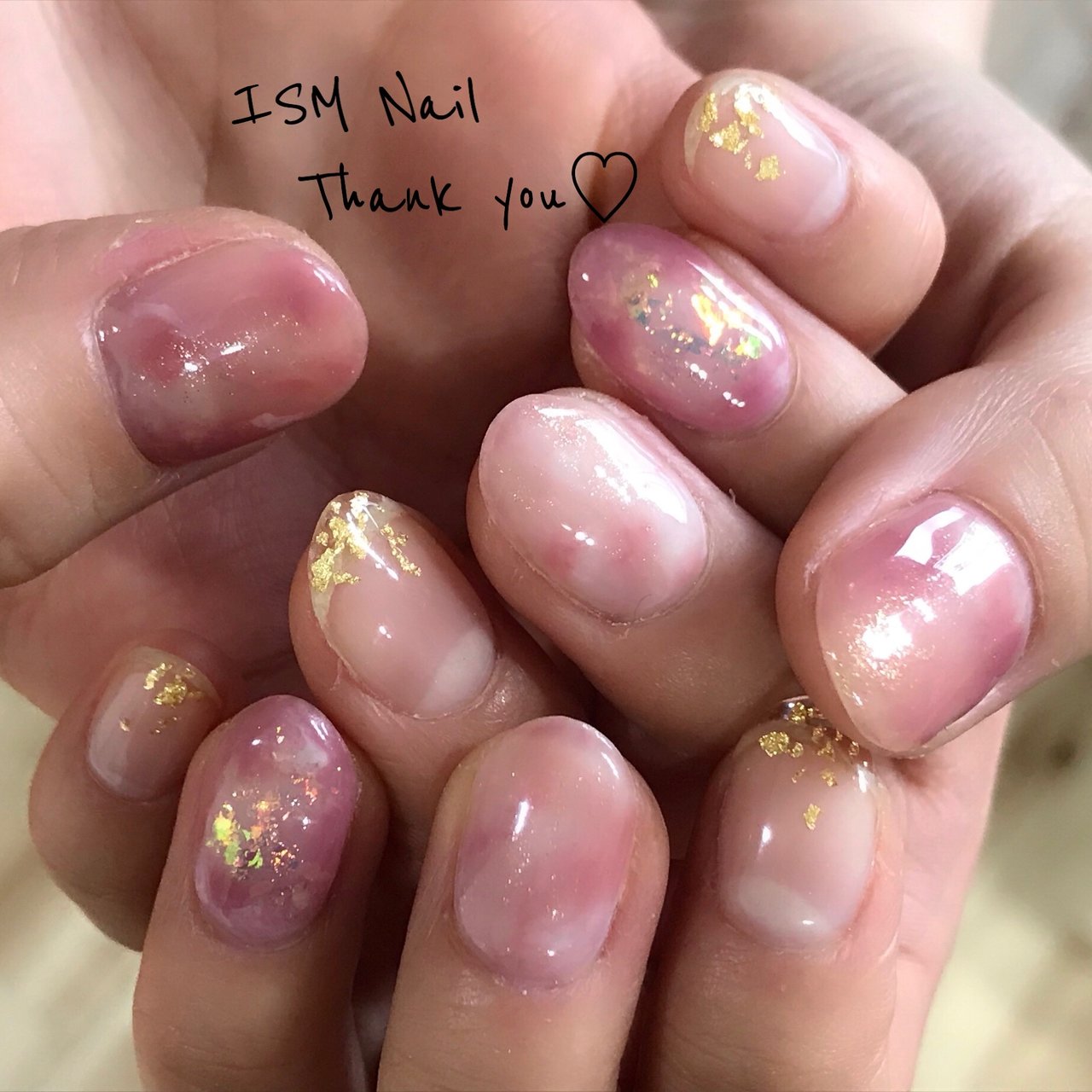 オールシーズン ハンド タイダイ 大理石 ニュアンス Ism Nailのネイルデザイン No ネイルブック