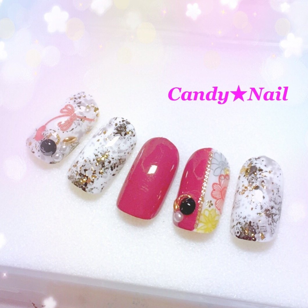 成人式 クリスマス ブライダル ハンド タイダイ 伊藤千恵のネイルデザイン No ネイルブック