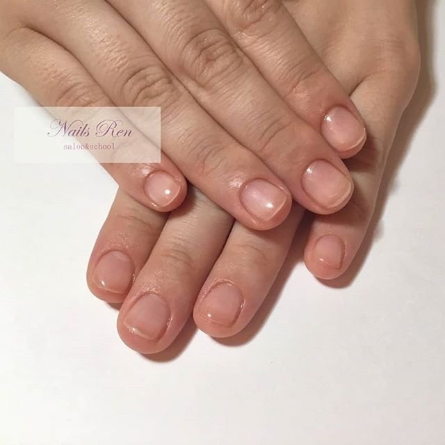 オールシーズン オフィス ハンド シンプル クリア Nails Ren 山口のネイルデザイン No ネイルブック