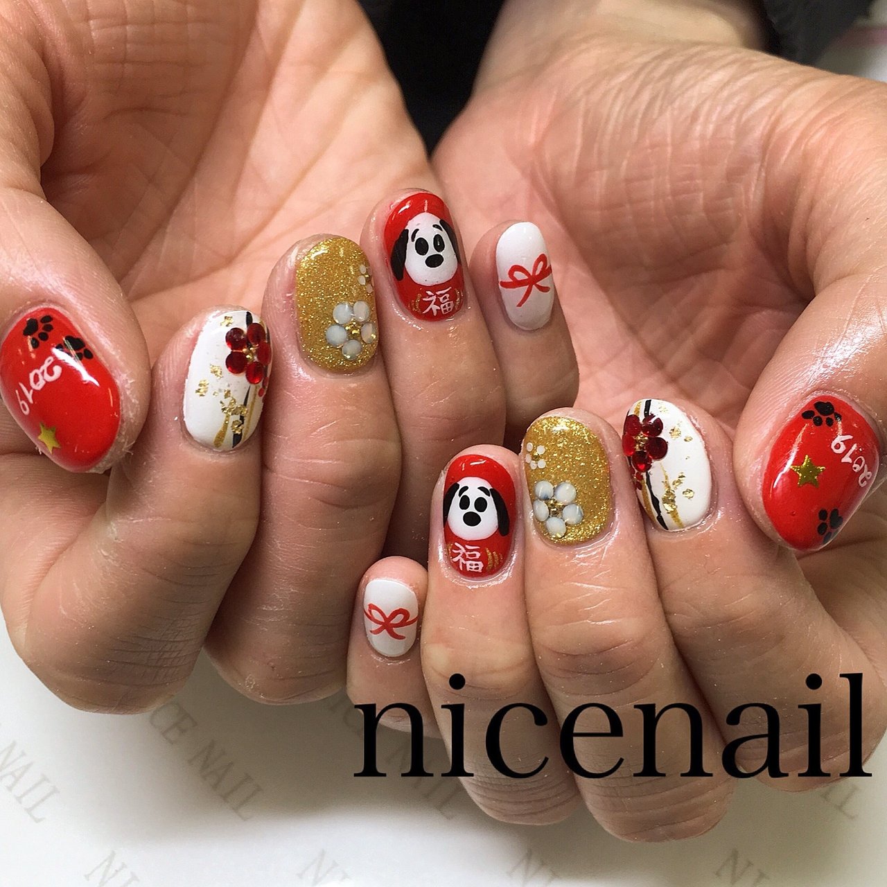 冬 お正月 旅行 ハンド ラメ Nail Ichikawaのネイルデザイン No ネイルブック