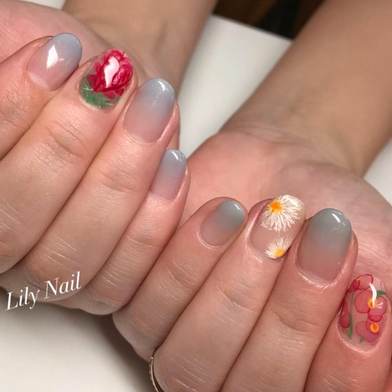 オールシーズン 浴衣 デート 女子会 グラデーション Lily Nailのネイルデザイン No ネイルブック