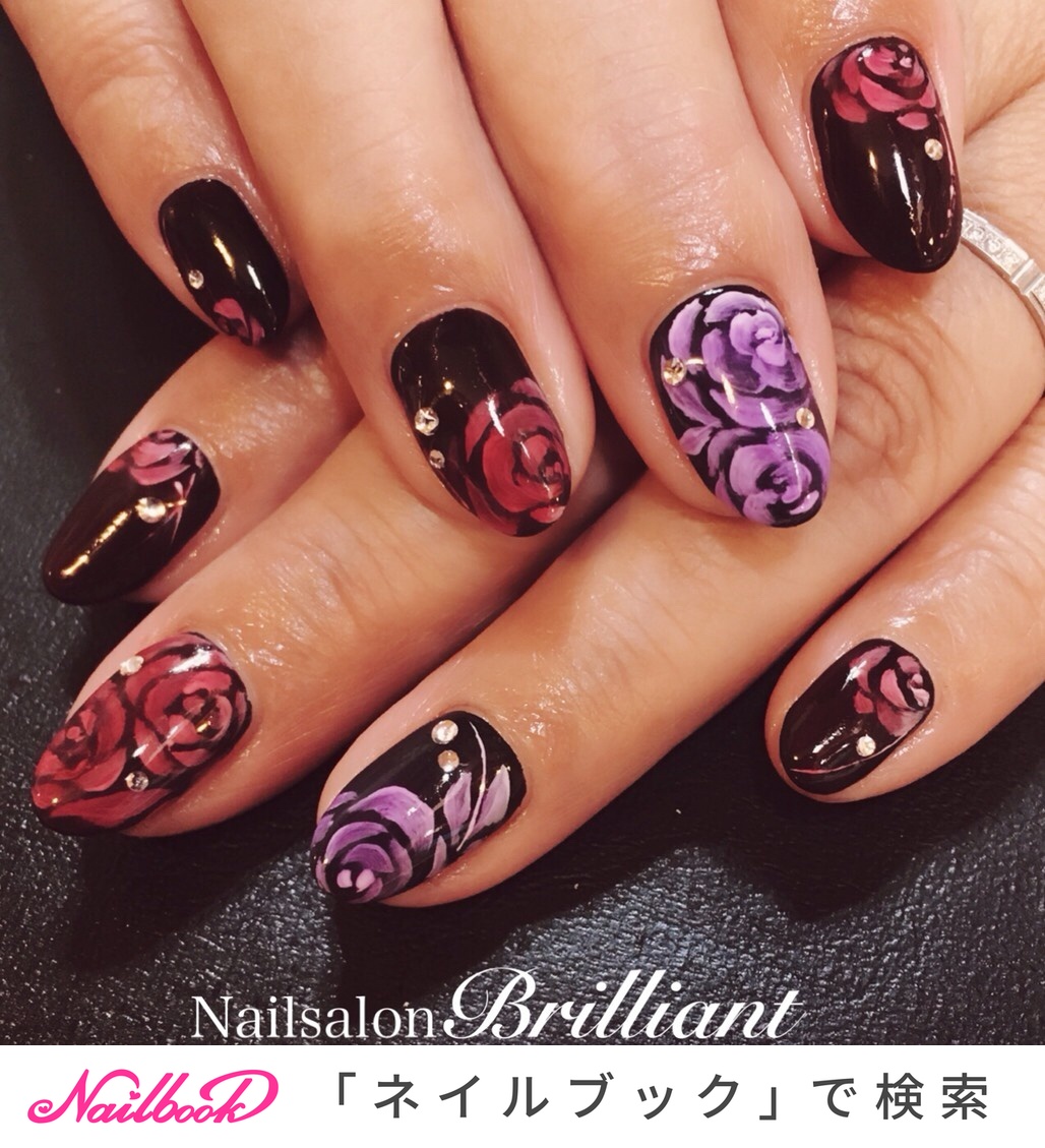 冬 オールシーズン お正月 ブライダル ハンド Nailsalonbrilliantのネイルデザイン No ネイルブック