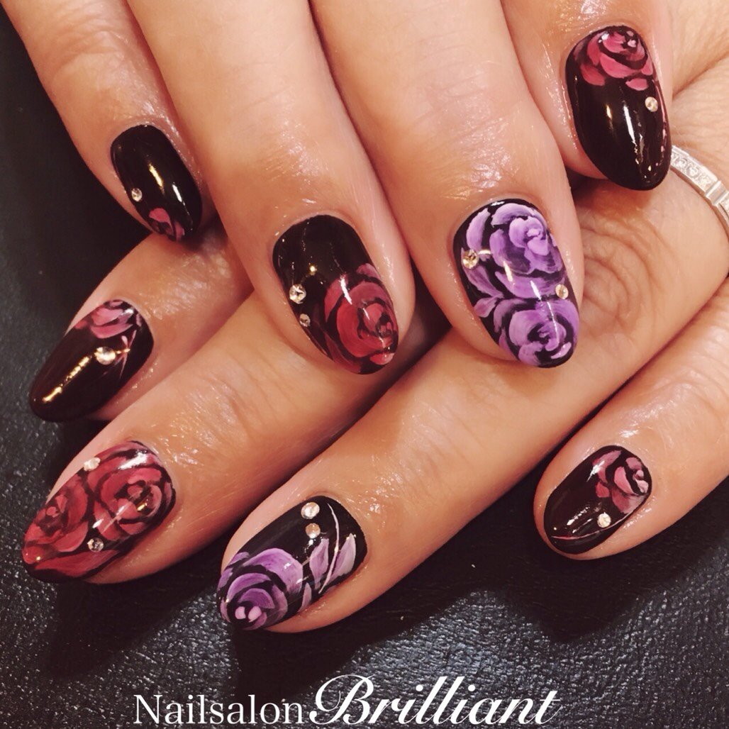 冬 オールシーズン お正月 ブライダル ハンド Nailsalonbrilliantのネイルデザイン No ネイルブック