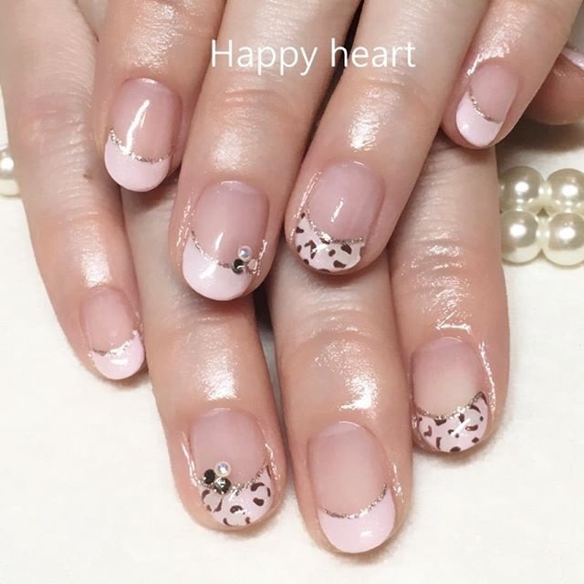 冬 オフィス デート 女子会 フレンチ Happyheartのネイルデザイン No ネイルブック