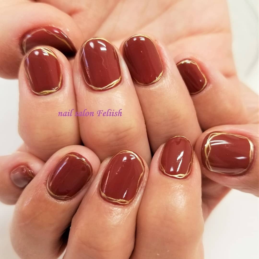 オールシーズン ハンド シンプル ワンカラー ショート Nail Salon Feliishのネイルデザイン No ネイルブック