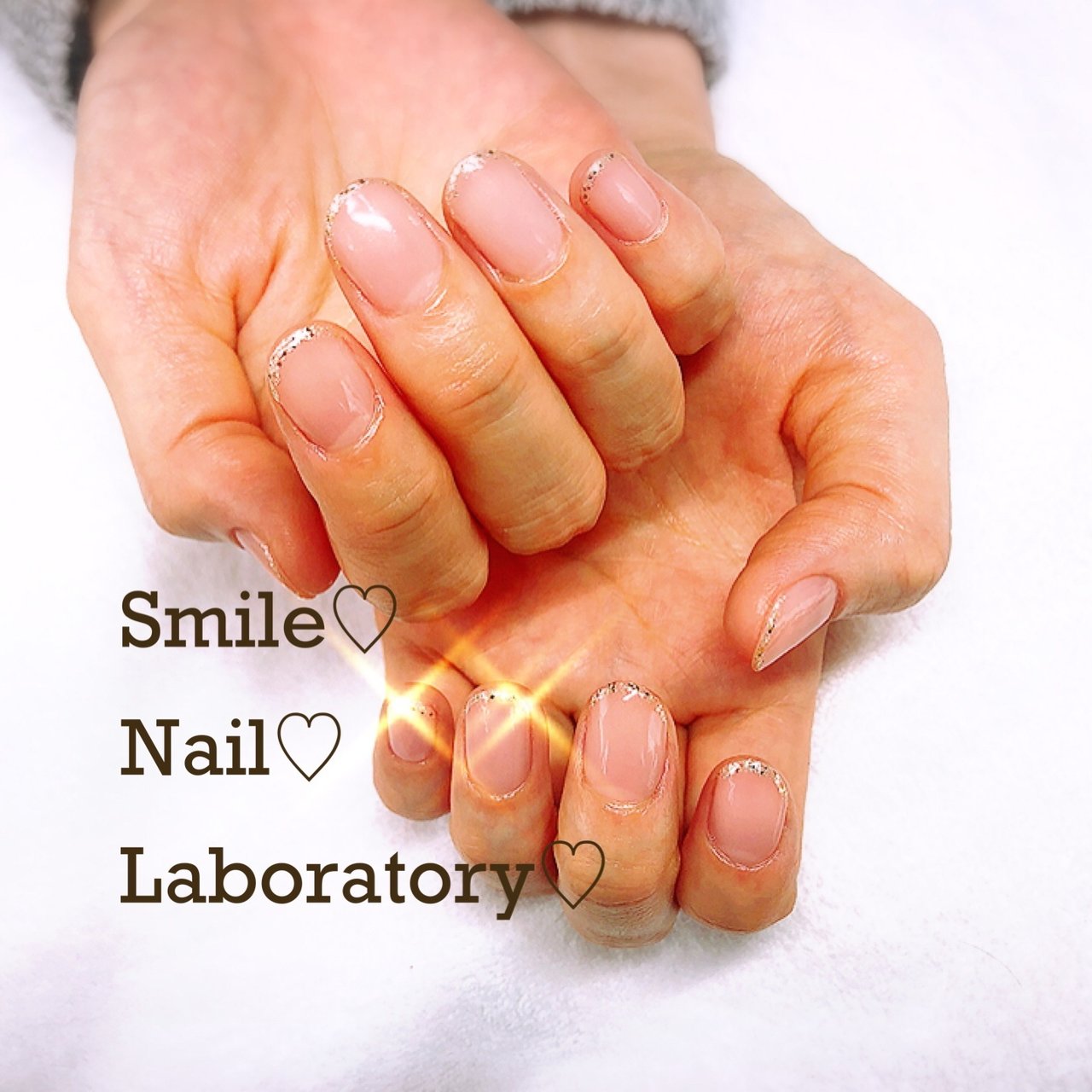 オールシーズン ハンド フレンチ ショート ベージュ Smilenaillaboratoryのネイルデザイン No ネイルブック