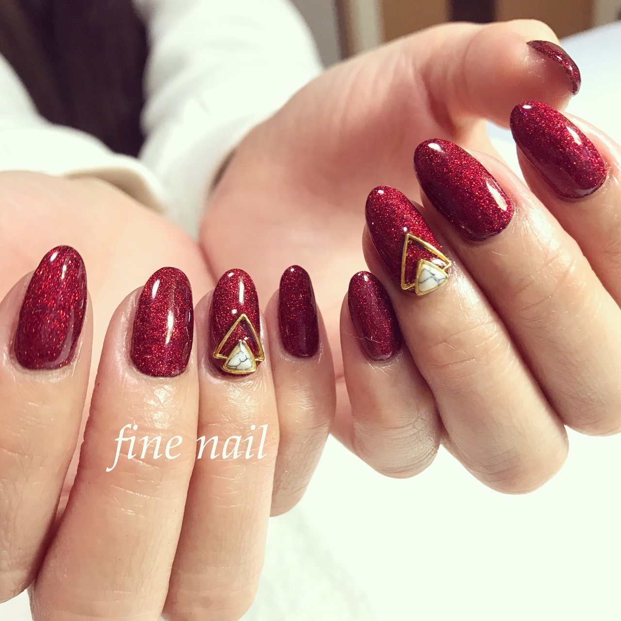 冬 パーティー デート 女子会 ハンド Fine Nail ファインネイル のネイルデザイン No ネイルブック