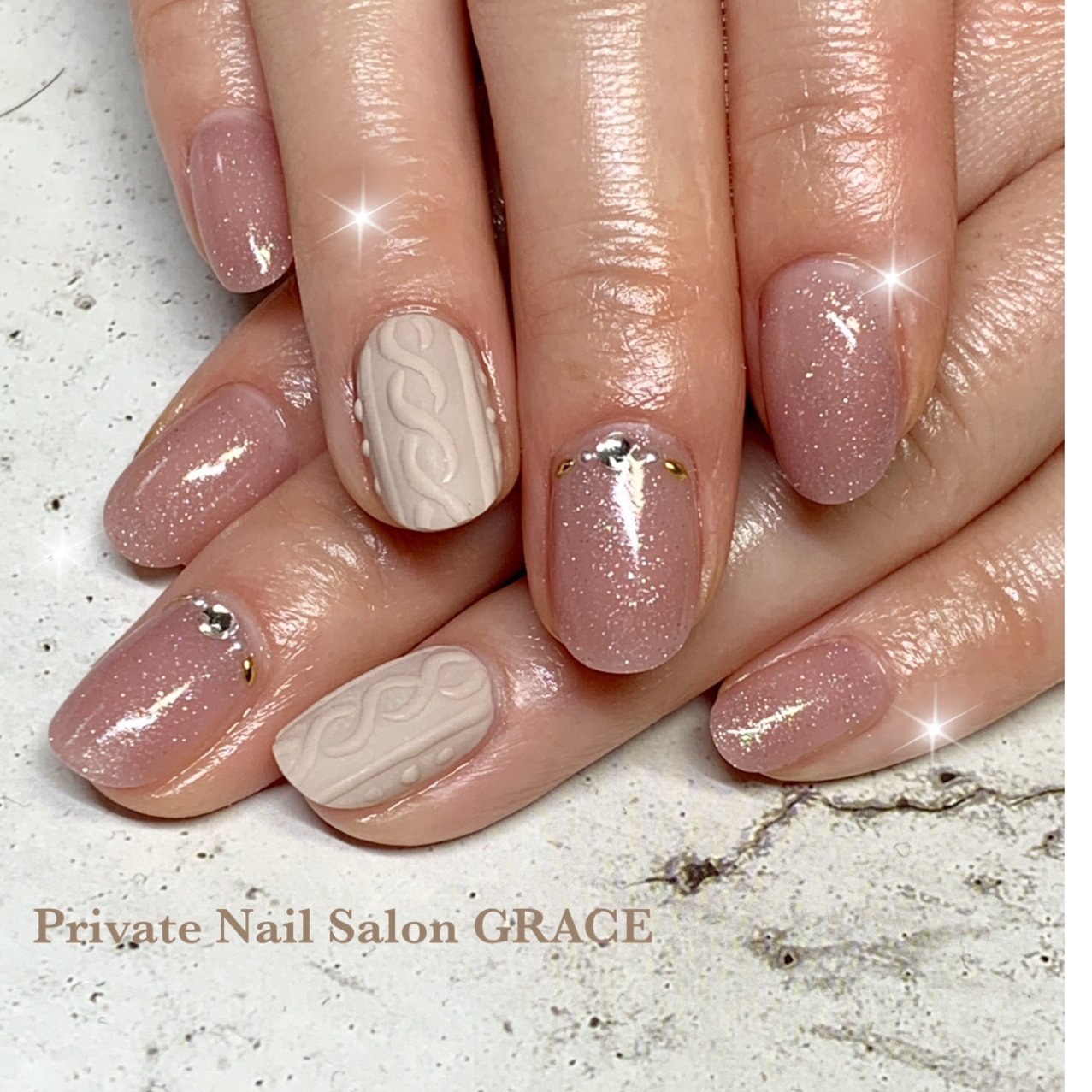 冬 オフィス デート 女子会 ハンド Private Nail Salon Graceのネイルデザイン No ネイルブック