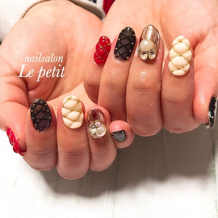 冬 お正月 成人式 バレンタイン ハンド Nailslon Le Petitのネイルデザイン No ネイルブック