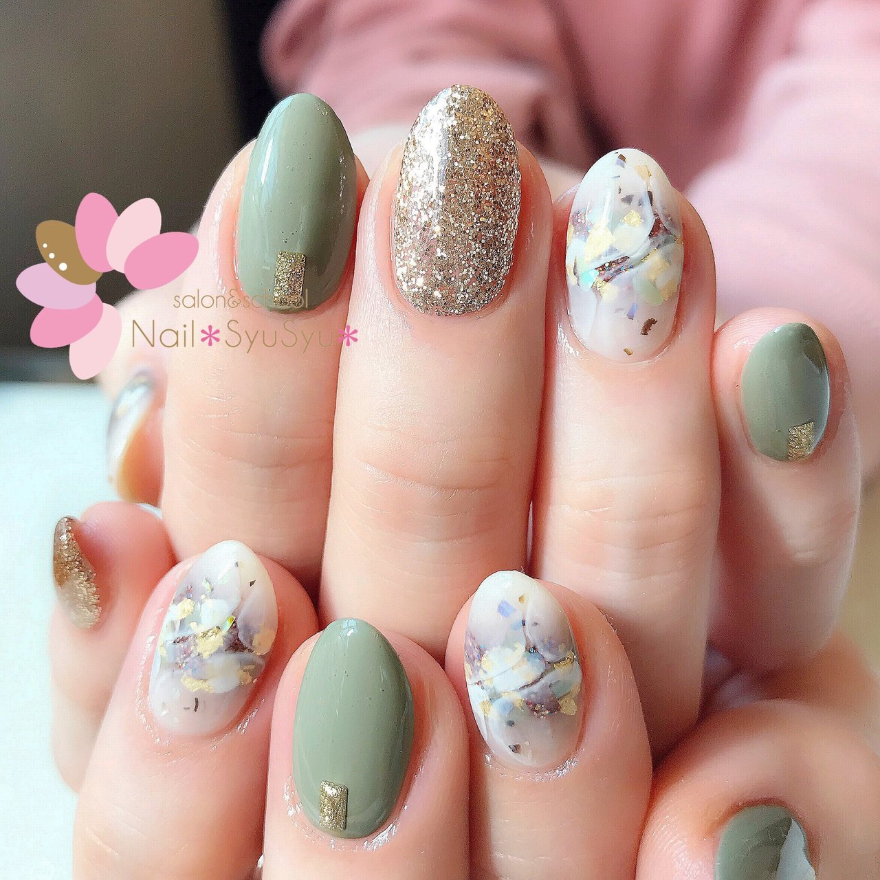 秋 冬 ハンド グラデーション ラメ Nail Syusyu ネイルシュシュのネイルデザイン No ネイルブック