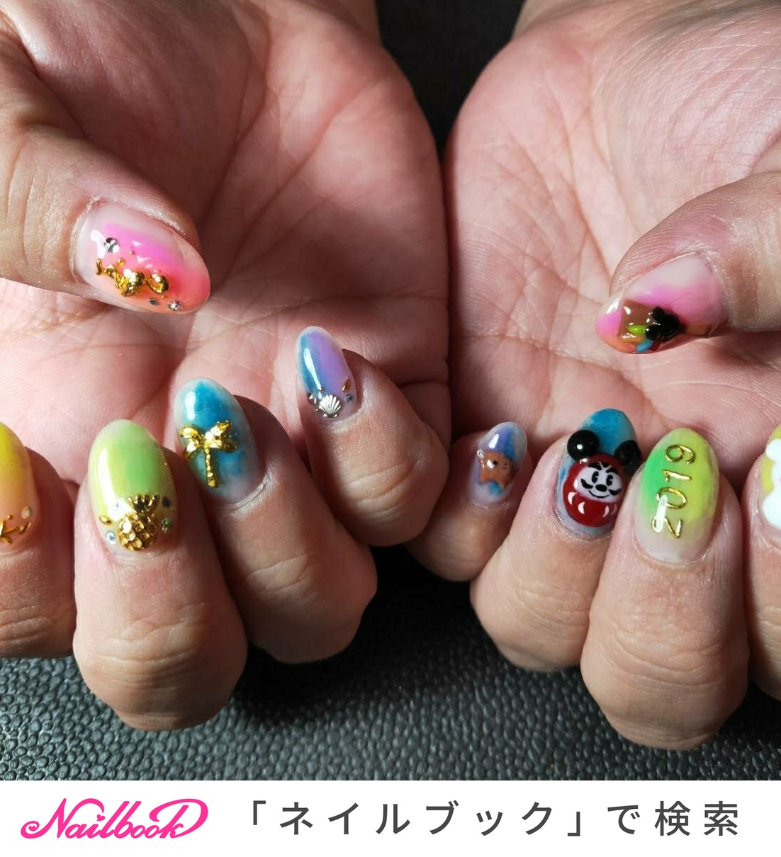 夏 冬 お正月 旅行 Miiiiのネイルデザイン No ネイルブック