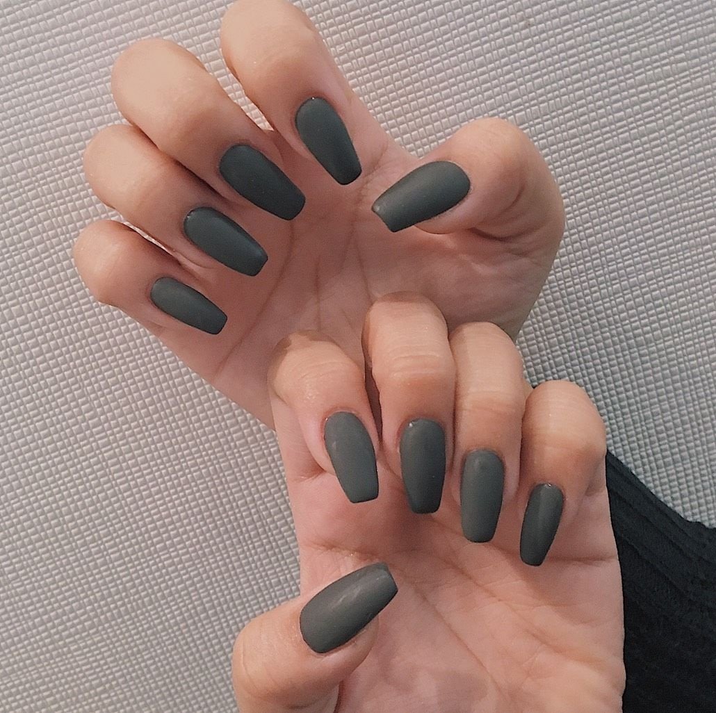 オールシーズン ハンド シンプル ワンカラー マット Bg Nailのネイルデザイン No ネイルブック