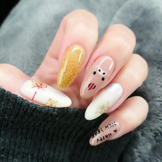 シンプル 和 セルフネイルのネイルデザイン ネイルブック