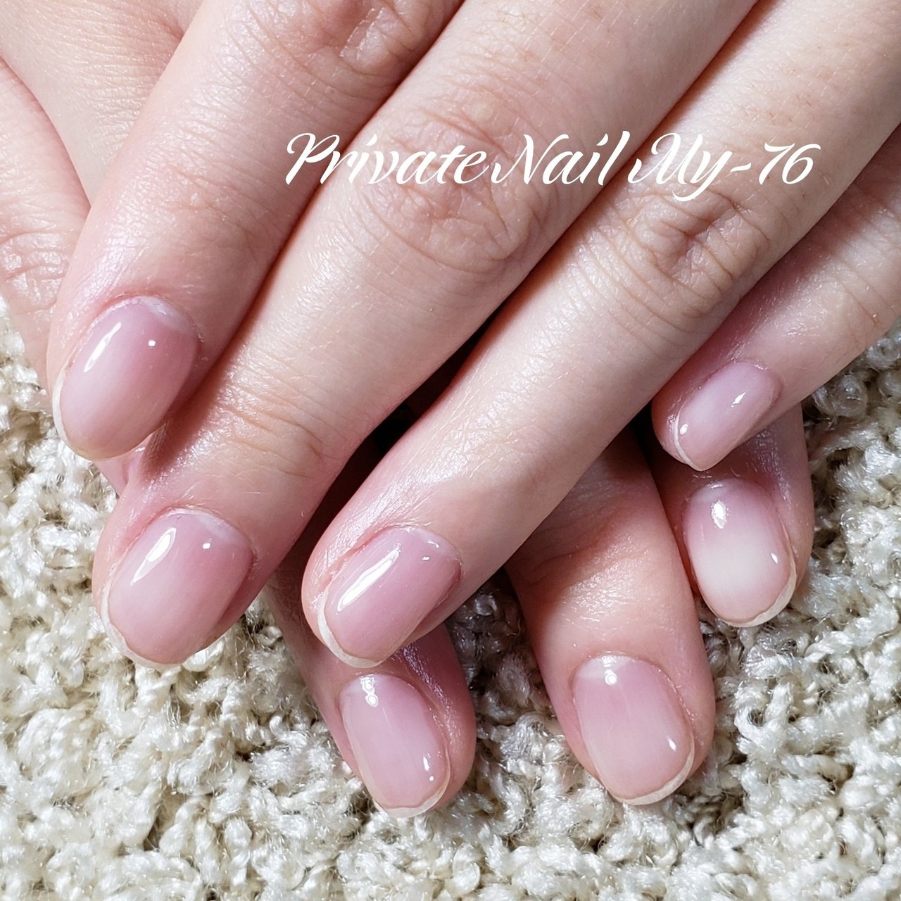 オールシーズン オフィス ハンド シンプル シースルー Private Nail My 76のネイルデザイン No ネイルブック